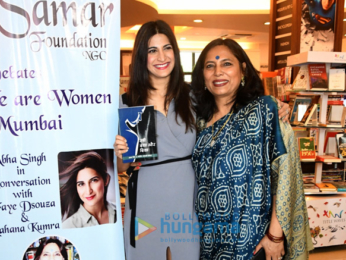 Bhagyashree, Aahana Kumra, Abha Singh and Faye Dsouza at 'Stree Dasha Aur Disha' book launch