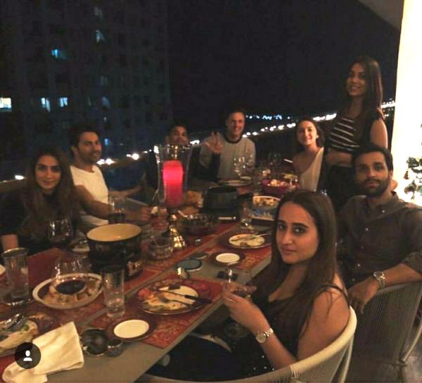 Check out Varun Dhawan dines with rumored girlfriend Natasha Dalal and friends