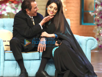 Dharmendra and Neil Nitin Mukesh snapped on the sets of The Drama Company