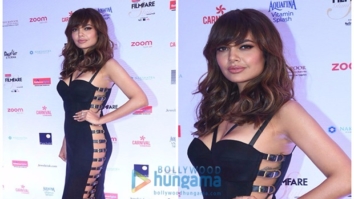 HOT! Esha Gupta stuns in an all back ensemble at the Filmfare Glamour and Style Awards