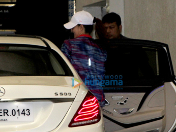 Jacqueline Fernandez snapped outside the gym