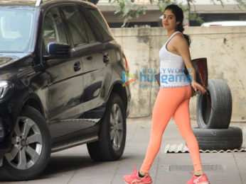 Janhvi Kapoor spotted outside her gym