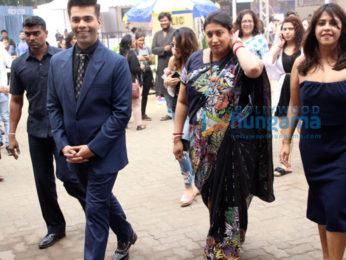 Karan Johar interacts with Ekta Kapoor and Smirit Irani for 'NDTV - We The People'