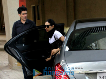 Kareena Kapoor Khan and Karisma Kapoor snapped at Manish Malhotra’s relative's residence