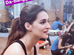 Kriti Sanon rehearses for Da Bangg tour and here’s a sneak peek of her performance