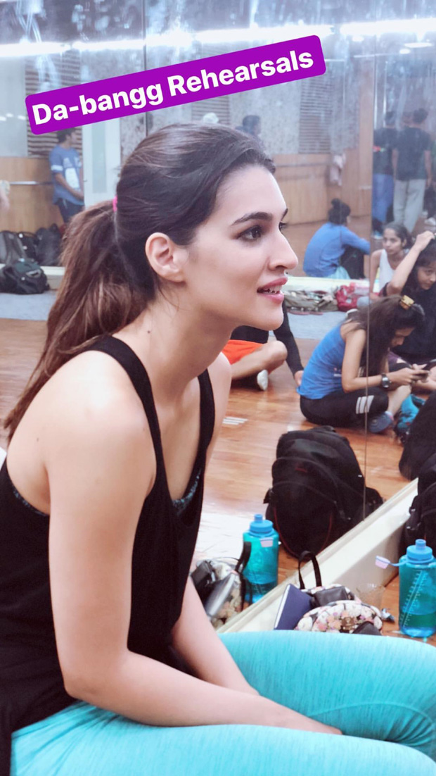 Kriti Sanon rehearses for Da Bangg tour and here’s a sneak peek of her performance