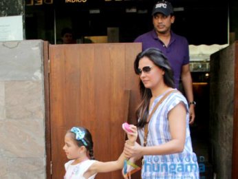 Lara Dutta dines with family at Indigo Delicatessen in Bandra