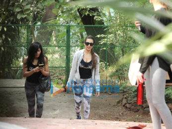 Malaika Arora spotted at dance class in Bandra
