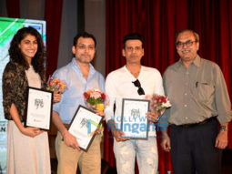 Neeraj Pandey and Manoj Bajpayee visit IIT Powai to promote their film ‘Aiyaary’