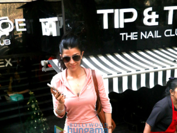 Nimrat Kaur snapped at Tip & Toe in Bandra