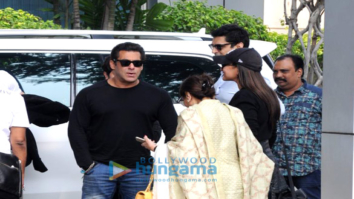 Salman Khan, Sonakshi Sinha and Daisy Shah spotted while leaving for Delhi
