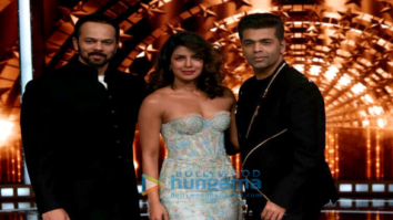 Priyanka Chopra, Karan Johar and Rohit Shetty on the sets of India’s Next Superstars