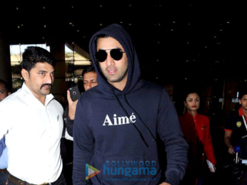 Ranbir Kapoor and Ileana D’Cruz spotted at the airport