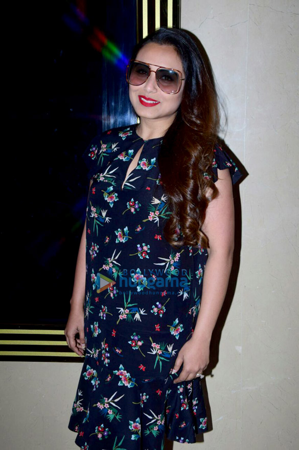 rani mukerji arrives for the trailer launch of hichki 2