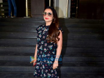 Rani Mukerji arrives for the trailer launch of 'Hichki'