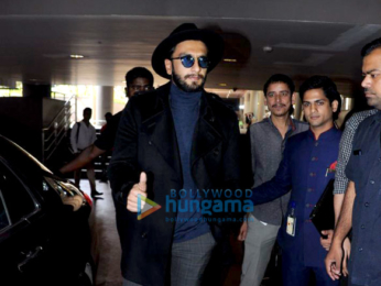Ranveer Singh, Richa Chadda and Ayushmann Khurrana snapped at the airport