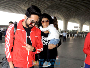 Ranveer Singh, Richa Chadda and Ayushmann Khurrana snapped at the airport