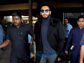 Ranveer Singh, Richa Chadda and Ayushmann Khurrana snapped at the airport