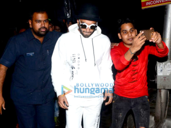 Ranveer Singh snapped at a recording studio