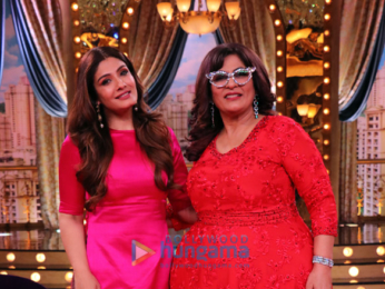Raveena Tandon snapped on the sets of ‘Aunty Boli Lagao Boli’