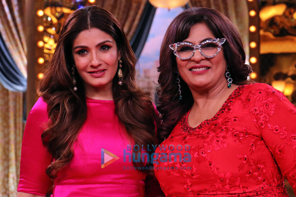 raveena tandon snapped on the sets of aunty boli lagao boli 2