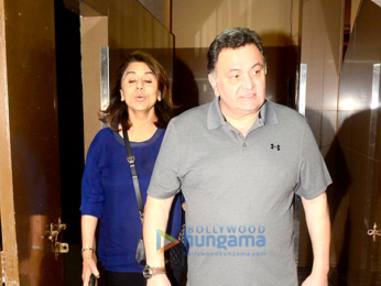 Rishi Kapoor and Neetu Singh snapped at PVR Juhu