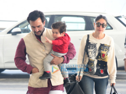 Saif Ali Khan, Kareena Kapoor Khan and others snapped at the airport