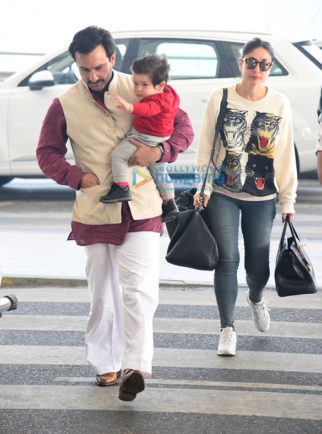 Saif Ali Khan, Kareena Kapoor Khan and others snapped at the airport