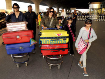 Saif Ali Khan and Kareena Kapoor Khan snapped at the airport