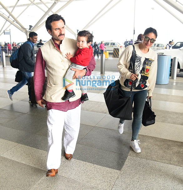 saif ali khan and kareena kapoor khan snapped at the airport 3
