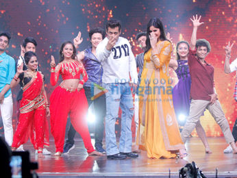Salman Khan and Katrina Kaif on the sets of 'Dance India Dance'