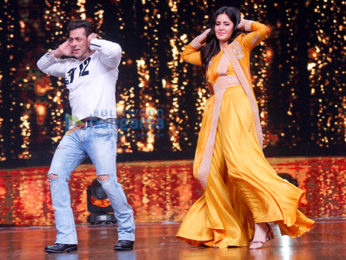 Salman Khan and Katrina Kaif on the sets of 'Dance India Dance'