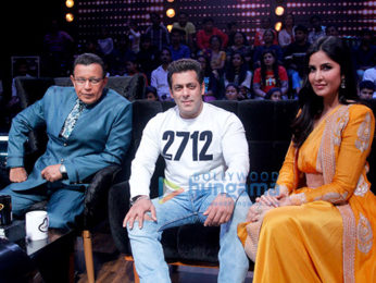 Salman Khan and Katrina Kaif on the sets of 'Dance India Dance'