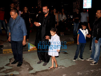 Sanjay Dutt snapped with his family at Yauatcha in Bandra