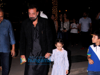 Sanjay Dutt snapped with his family at Yauatcha in Bandra