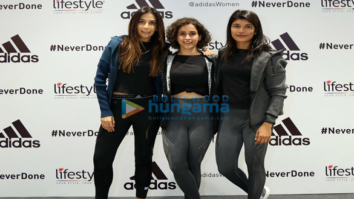 Sanya Malhotra promotes Adidas in Gurgaon