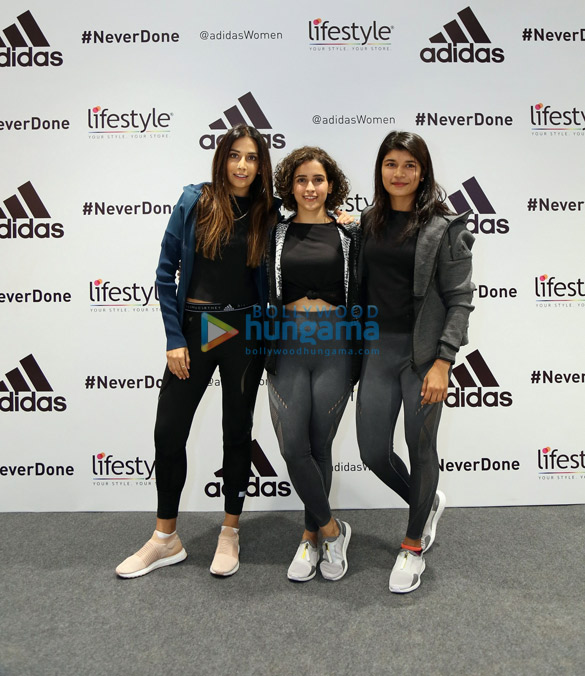 Sanya Malhotra promotes Adidas in Gurgaon