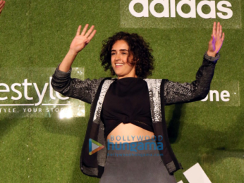 Sanya Malhotra in Gurgaon for adidas