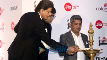 Shah Rukh Khan attends the press conference of 63rd Filmfare Awards