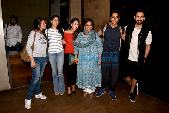 shahid kapoor mira rajput janhvi kapoor and others at ishaan khatters beyond the clouds screening 1