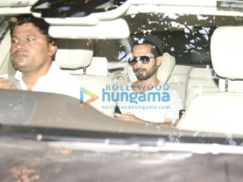 Shahid Kapoor snapped post dubbing session at Sunny Super Sound in Juhu