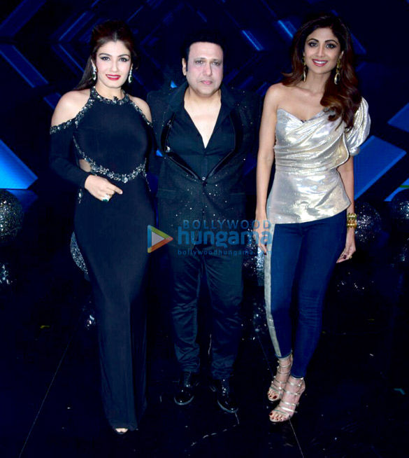Raveen Tandon, Govinda and Shilpa Shetty snapped on sets of Super dancer Raveen Tandon, Govinda and Shilpa Shetty snapped on sets of Super dancer