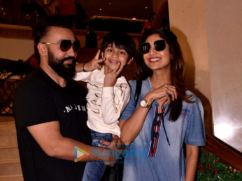 Shilpa Shetty and Raj Kundra snapped at JW Marriot