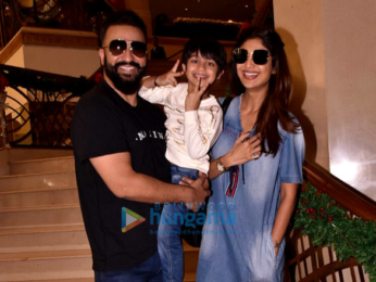 Shilpa Shetty and Raj Kundra snapped at JW Marriot