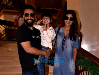 Shilpa Shetty and Raj Kundra snapped at JW Marriot