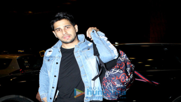 Sidharth Malhotra and Shamita Shetty snapped at the airport
