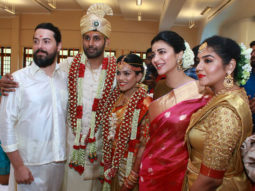 Spotted: Shruti Haasan attends a friend’s wedding with father-superstar Kamal Haasan and beau Michael Corsale