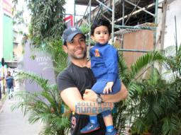 Tushar Kapoor snapped with son Lakkshya