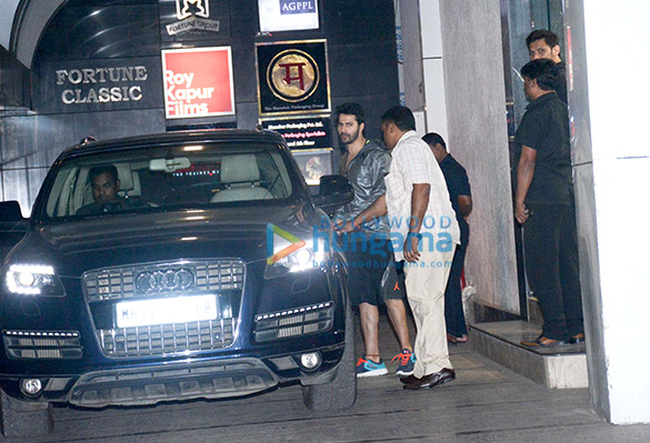 Varun Dhawan spotted at the gym in Bandra