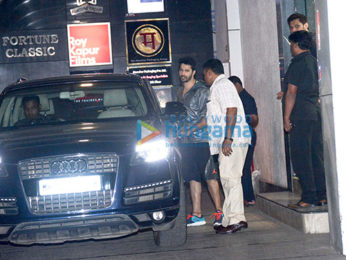 Varun Dhawan spotted at the gym in Bandra